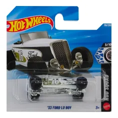 Hot Wheels: coche pequeño blanco '33 Ford Lo Boy 1/64 - Mattel