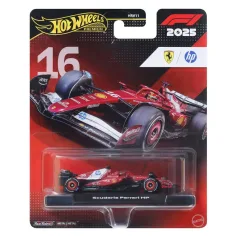 Hot Wheels: coche pequeño de Fórmula 1 Ferrari - #16 Charles Leclerc - Mattel