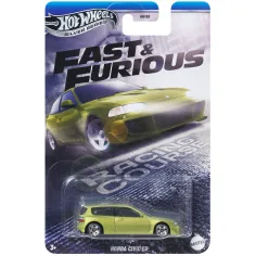 Hot Wheels: Coche pequeño Honda Civic EG de Rápidos y Furiosos 1/64 - Mattel