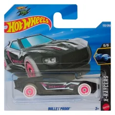 Hot Wheels: Coche pequeño negro a prueba de balas 1/64 - Mattel