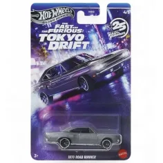 Hot Wheels: Coche pequeño Road Runner 1970 1/64 - Mattel