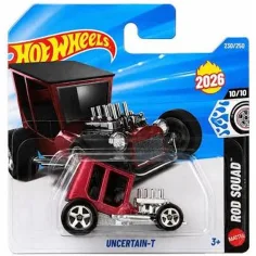 Hot Wheels: coche pequeño Uncertain-T 1/64 - Mattel