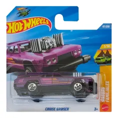 Hot Wheels: Cruise Bruiser coche pequeño morado 1/64 - Mattel