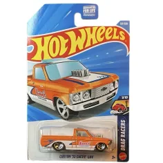 Hot Wheels: Custom '72 Chevy Luv naranja-blanco cochecito 1/64 – Mattel
