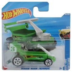 Hot Wheels: Draggin Wagon coche pequeño verde 1/64 - Mattel