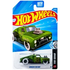 Hot Wheels: Erikenstein Rod coche pequeño verde 1/64 - Mattel