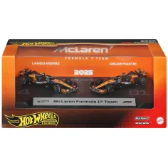 Hot Wheels F1 Coche Pequeño Paquete 2 - McLaren: Norris + Piastri - Mattel