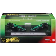 Hot Wheels F1 Cochecito 2-pack - Sauber: Hulkenberg + Bortoleto - Mattel