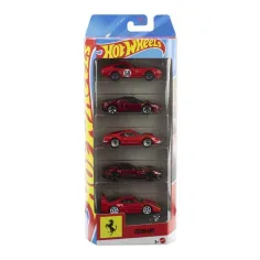 Hot Wheels Ferrari set de 5 coches pequeños 1/64 – Mattel
