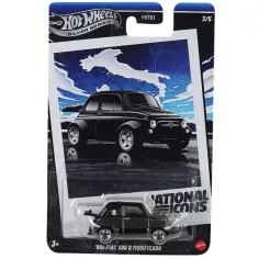 Hot Wheels: Fiat 500 D Modificado Vintage de los años 60 coche en miniatura 1/64 - Mattel
