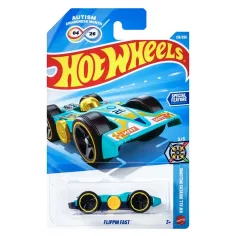 Hot Wheels: Flippin Fast cochecito azul 1/64 - Mattel