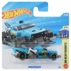 Hot Wheels: Haulerback coche pequeño azul 1/64 - Mattel