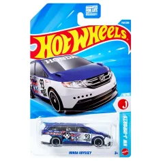 Hot Wheels: Honda Odyssey coche en miniatura blanco-púrpura 1/64 - Mattel