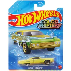 Hot Wheels: Layin' Lowrider coche pequeño cambiante de color 1/64 - Mattel