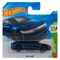 Hot Wheels: Lucid Air cochecito azul 1/64 - Mattel