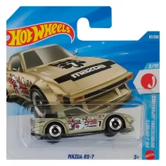 Hot Wheels: Mazda RX-7 coche de oro 1/64 - Mattel