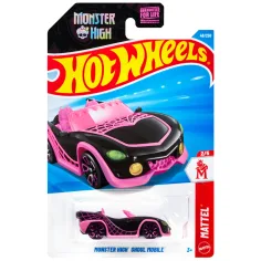 Hot Wheels: Monster High Ghoul Mobile coche de juguete en color negro 1/64 - Mattel