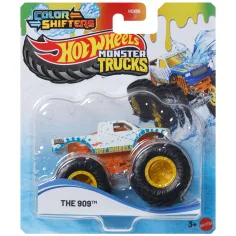 Hot Wheels Monster Truck: El cochecito de cambio de color The 909 1/64 - Mattel