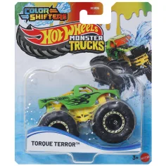 Hot Wheels Monster Truck: Torque Terror coche pequeño de cambio de color 1/64 - Mattel