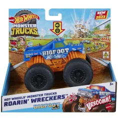 Hot Wheels Monster Trucks: Bigfoot 4x4x4 coche monstruo con efectos de luz y sonido 1/43 - Mattel