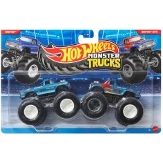 Hot Wheels Monster Trucks: Bigfoot vs Bigfoot Bite cochecito 2 piezas paquete 1/64 - Mattel