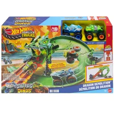 Hot Wheels Monster Trucks: Carrera de Dragones - Mattel