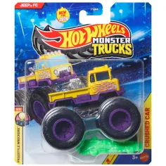 Hot Wheels Monster Trucks: Jeep FC monstruo coche 1/64 - Mattel