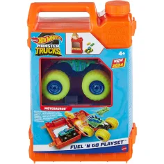 Hot Wheels Monster Trucks: Juego de garra de gasolina - Mattel