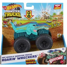 Hot Wheels Monster Trucks: Mega Wrex coche monstruo con luces y efectos de sonido 1/43 - Mattel