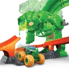 imagen de Hot Wheels Monster Trucks Monstruo de Slime Caos Pista - Mattel 5