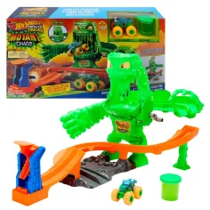 Hot Wheels Monster Trucks Monstruo de Slime Caos Pista - Mattel