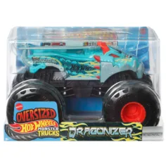 Hot Wheels Monster Trucks Oversized: Dragonizer 1/24 modelo de coche – Mattel