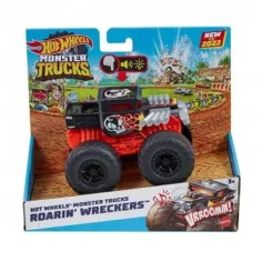 Hot Wheels: Monster Trucks Roarin' Wreckers cochecito con luz y sonido 1/43
