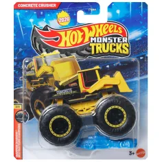 Hot Wheels Monster Trucks: Triturador de Concreto cochecito 1/64 – Mattel