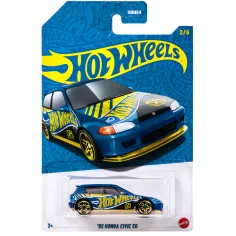Hot Wheels Pearl & Chrome: '92 Honda Civic EG coche en miniatura 1/64 - Mattel