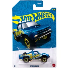 Hot Wheels Perla y Cromo: '87 Dodge D100 cochecito 1/64 - Mattel