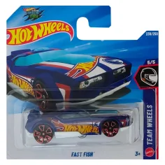 Hot Wheels: Pez Rápido cochecito azul 1/64 - Mattel