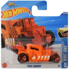 Hot Wheels: Pixel Shaker coche pequeño naranja 1/64 - Mattel