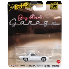 Hot Wheels Pop Culture: Garaje de Jay Leno 1968 Mazda Cosmo Sport coche en miniatura 1/64 - Mattel