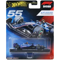 Hot Wheels Premium: Atlassian Williams Racing F1 Team #55 coche de Fórmula 1 1/64 - Mattel