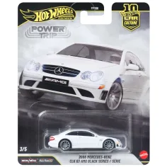 Hot Wheels Premium: Cool-túra 2008 Mercedes-Benz CLK 63 AMG Black Series coche en miniatura 1/64 - Mattel