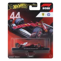 Hot Wheels Premium: Lewis Hamilton Ferrari #44 Fórmula 1 cochecito 1/64 - Mattel