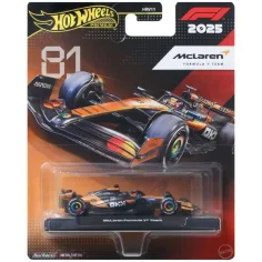 Hot Wheels Premium: McLaren equipo de Fórmula 1 No.:81 cochecito 1/64 - Mattel