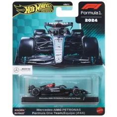 Hot Wheels Premium: Mercedes-AMG PETRONAS Fórmula 1 No.:44 cochecito 1/64 – Mattel