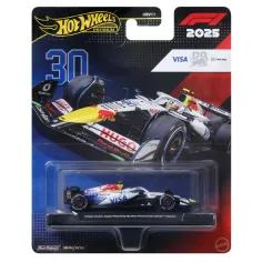 Hot Wheels Premium: Visa Cash App Racing Bulls equipo de Fórmula 1 No.:30 coche 1/64 - Mattel