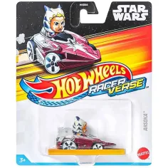 Hot Wheels: RacerVerse - Star Wars Ahsoka cochecito de personaje - Mattel
