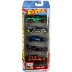Hot Wheels: Safari Mode set de 5 coches a escala 1/64 - Mattel
