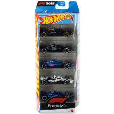 Hot Wheels: Set de coches pequeños de Fórmula 1 de 5 piezas 1/64 - Mattel