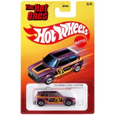 Hot Wheels: The Hot Ones '73 Honda Civic Custom cochecito 1/64 - Mattel
