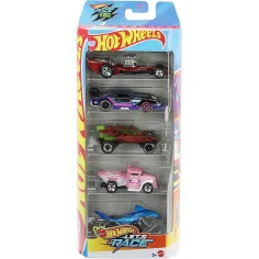 Hot Wheels: Vamos a Correr 2 set de 5 coches en miniatura 1/64 - Mattel